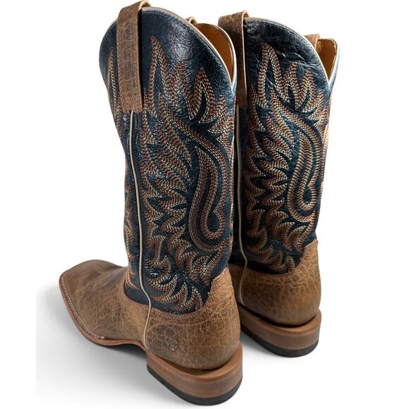 ARIAT Men\'s 11.5EE Gold Point Western Boots Broad Square Toe - EUC main image 6